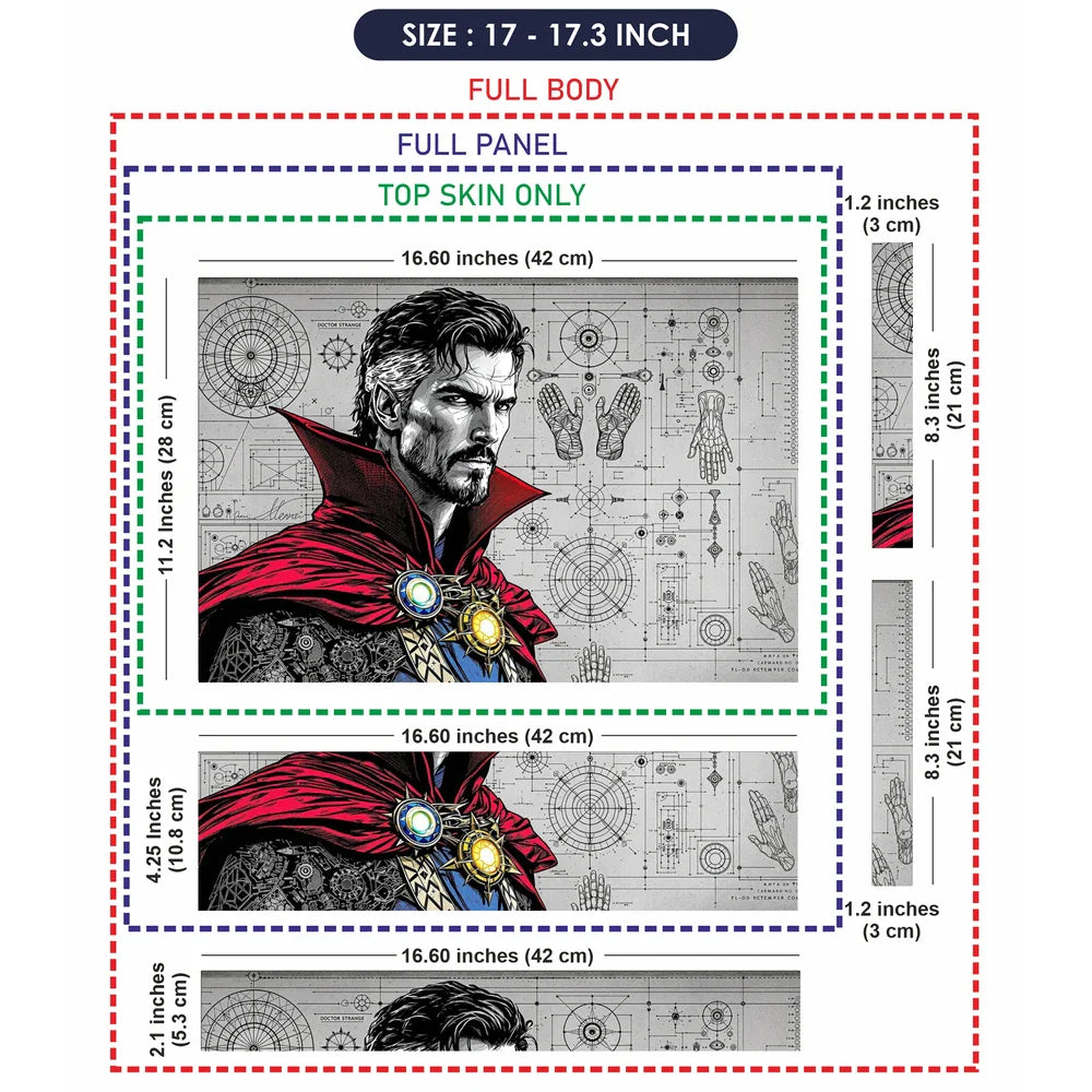 Universal Laptop Skin - Doctor Strange Sketch