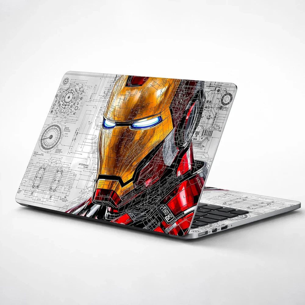 Universal Laptop Skin - Iron Man Blueprint