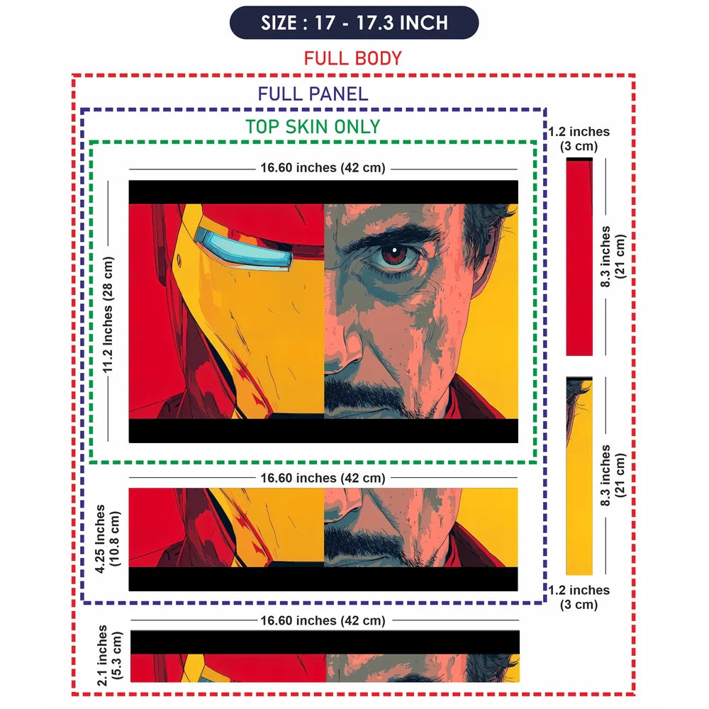 Universal Laptop Skin - Iron Man Tony Stark