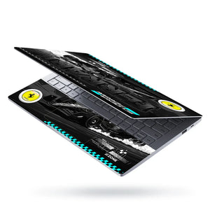 Universal Laptop Skin - Ferrari Speed Zone Design