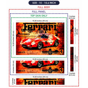 Universal Laptop Skin - Ferrari F40 Red