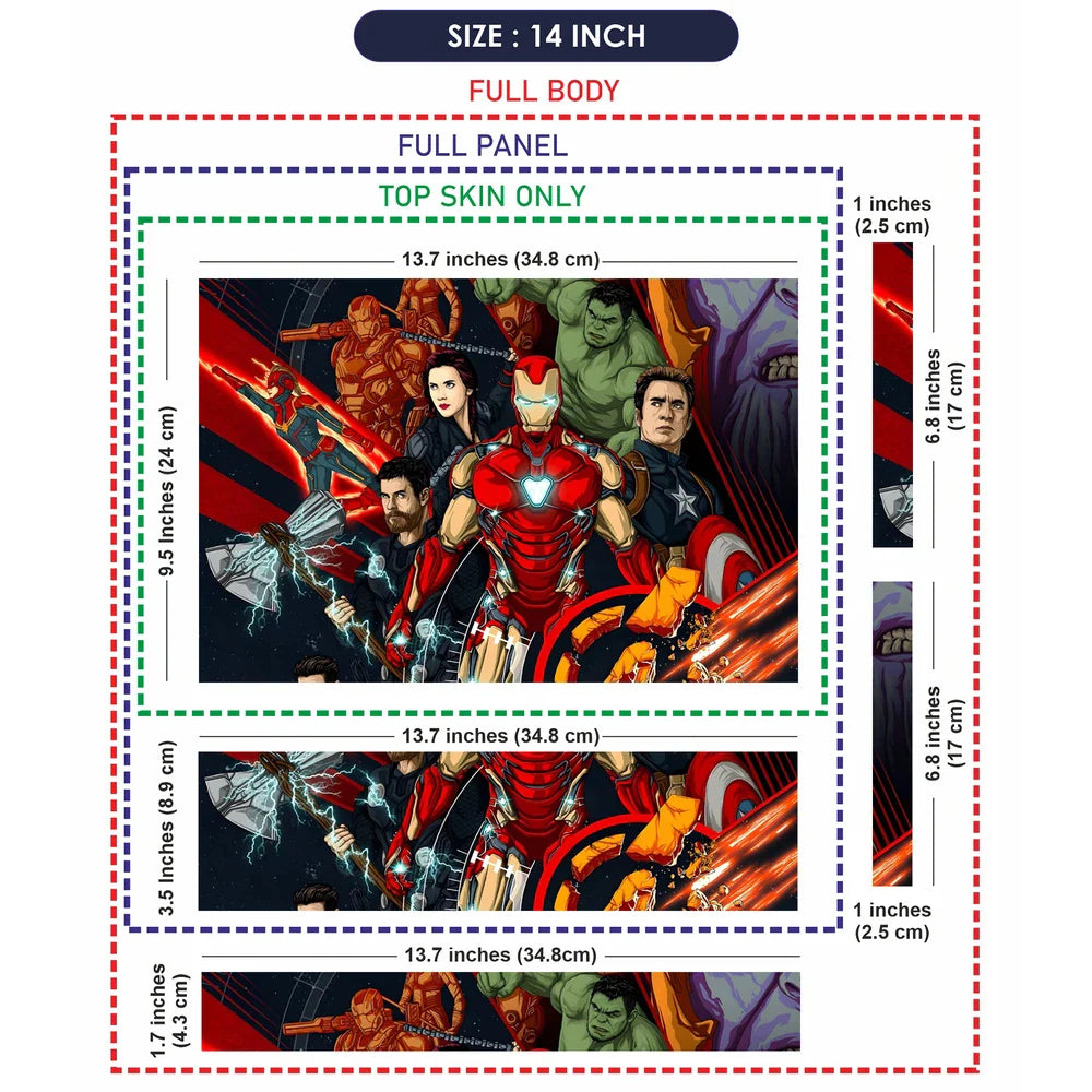 Universal Laptop Skin - Iron Man & Avengers Art