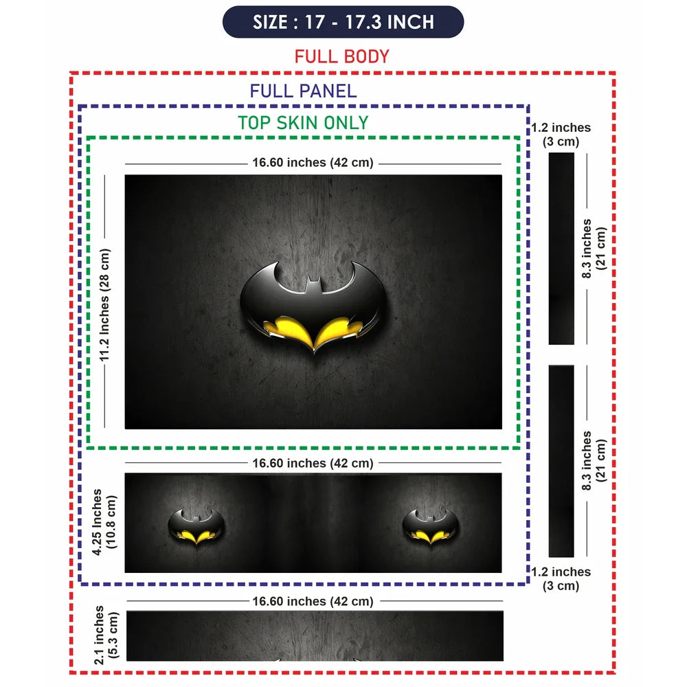 Universal Laptop Skin - Batman Logo Yellow