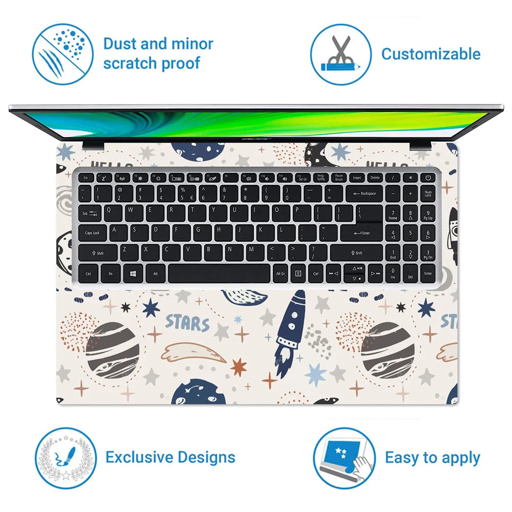 Universal Laptop Skin - Hello Space Moon