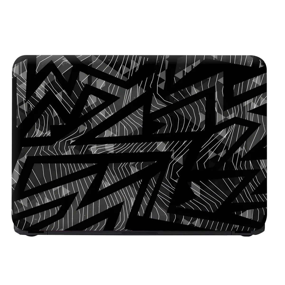Laptop Skin - Monochromatic Abstract Lines Dynamic Movement