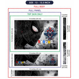 Laptop Skin - Dynamic Comic Spider-man Black Energy