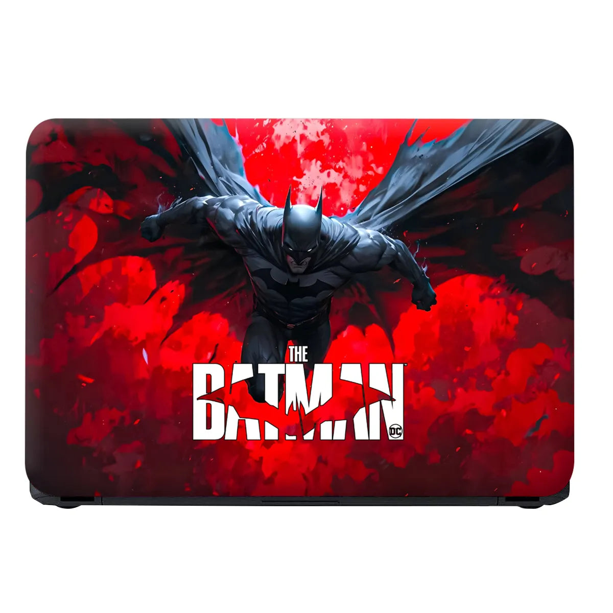 Laptop Skin - Dynamic Comic Book Hero Red Fury
