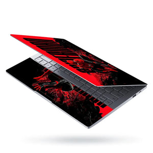 Laptop Skin - Dynamic Comic Spider Hero Red Action 1