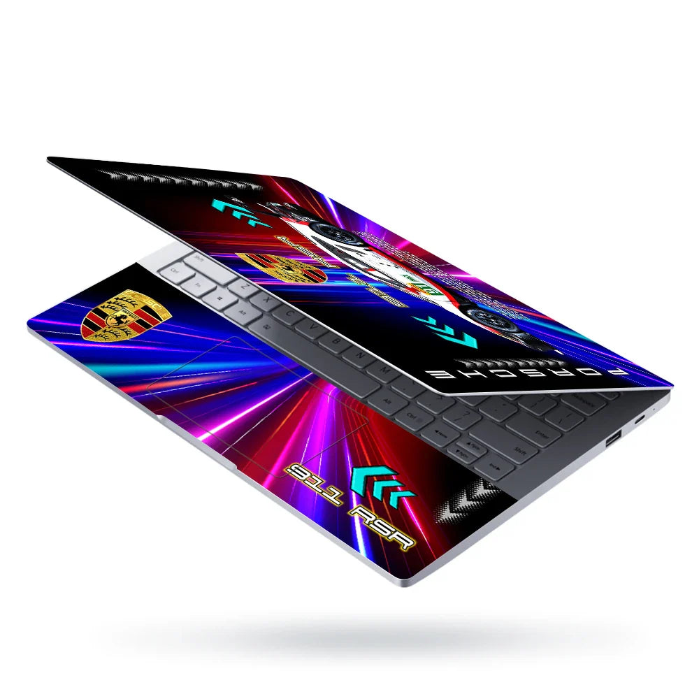 Universal Laptop Skin - Porsche Racing Street Glow