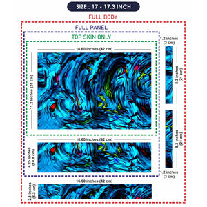 Universal Laptop Skin - Blue Design