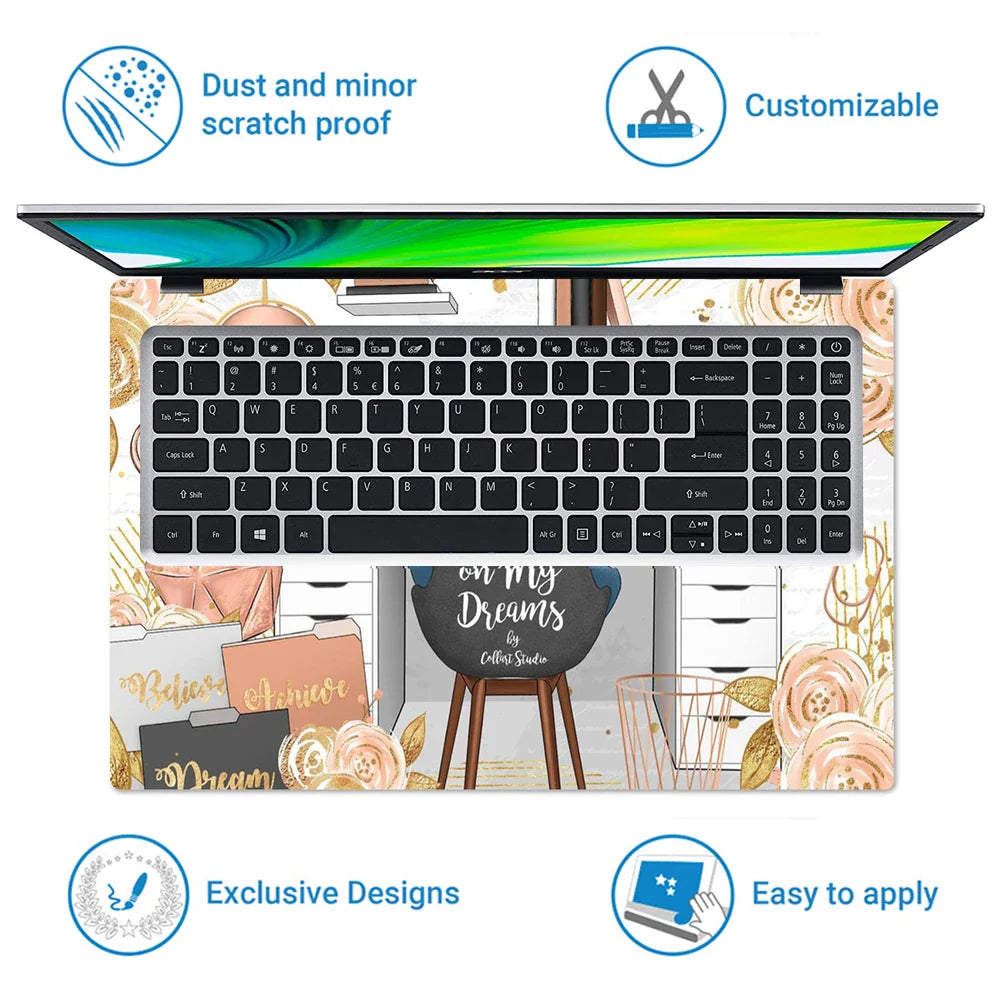Universal Laptop Skin - Working on My Dreams