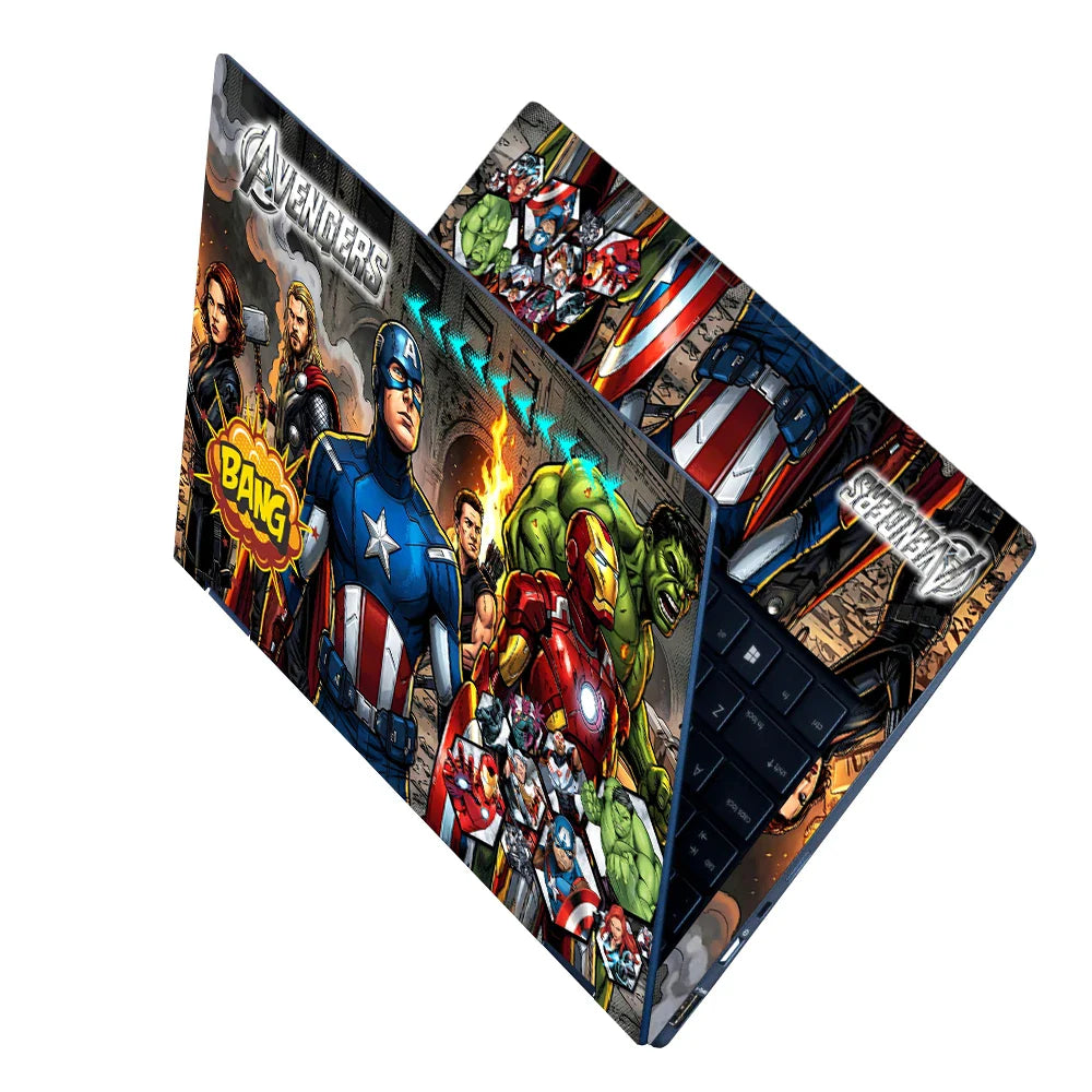 Universal Laptop Skin - Avengers Comic Battle Art