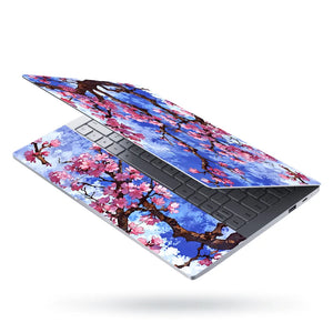 Laptop Skin - Vibrant Anime Cherry Blossom Blue Sky