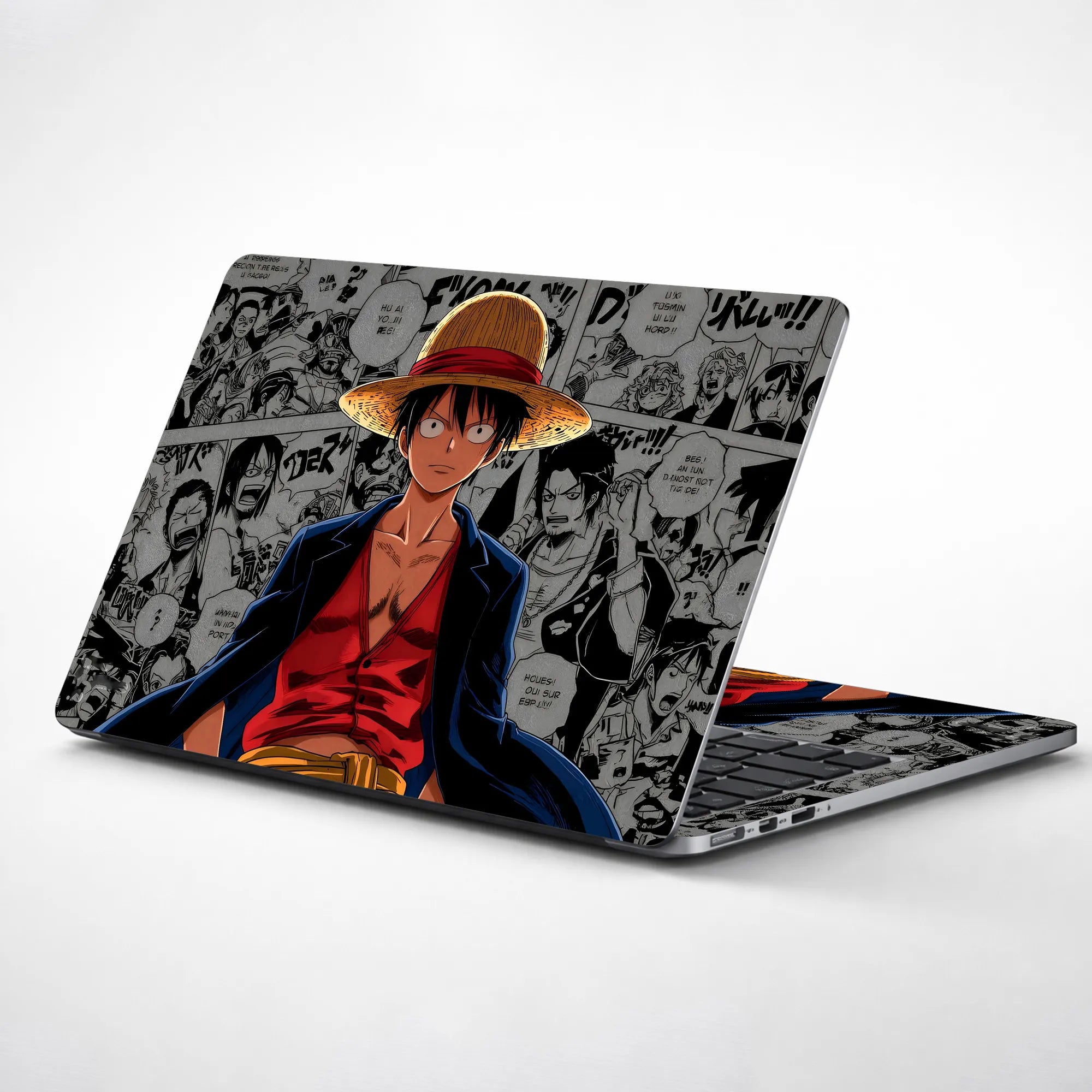 Laptop Skin - Anime Pirate Hero in Bold Colors