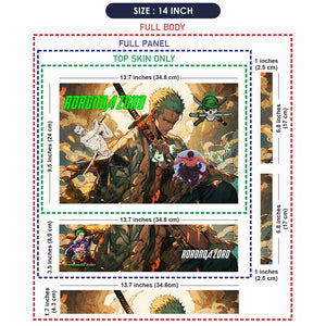 Universal Laptop Skin - Roronoa Zoro Samurai Epic Art
