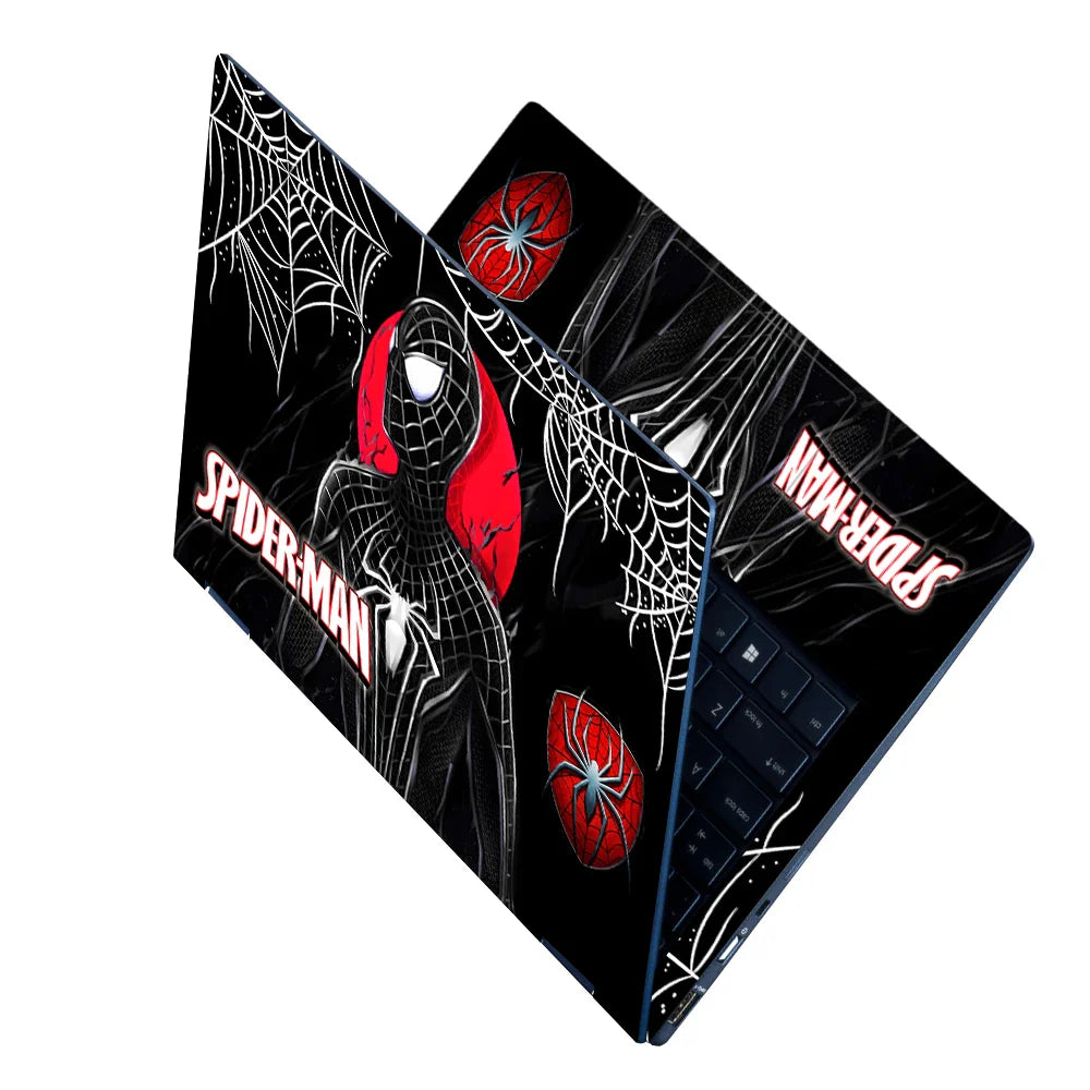 Universal Laptop Skin - Black Red Spider-Man Moon Design