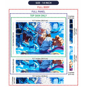 Universal Laptop Skin - Luffy Dragon Art