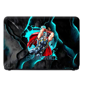 Laptop Skin - Dynamic Comic Hero Thor Electric Blue