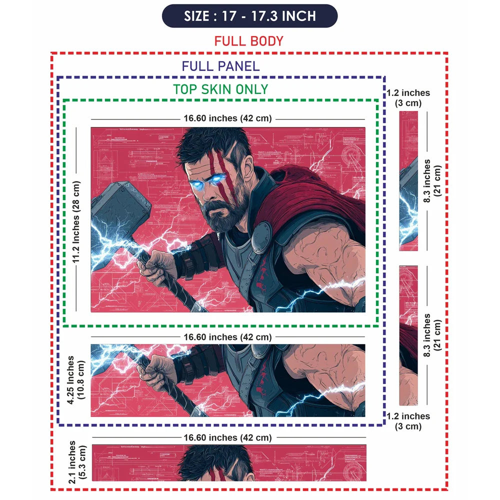 Universal Laptop Skin - Thor and Mjolnir