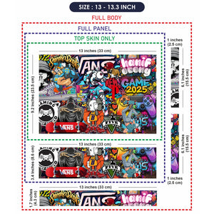 Laptop Skin - Vibrant Street Art Urban Culture Explosion