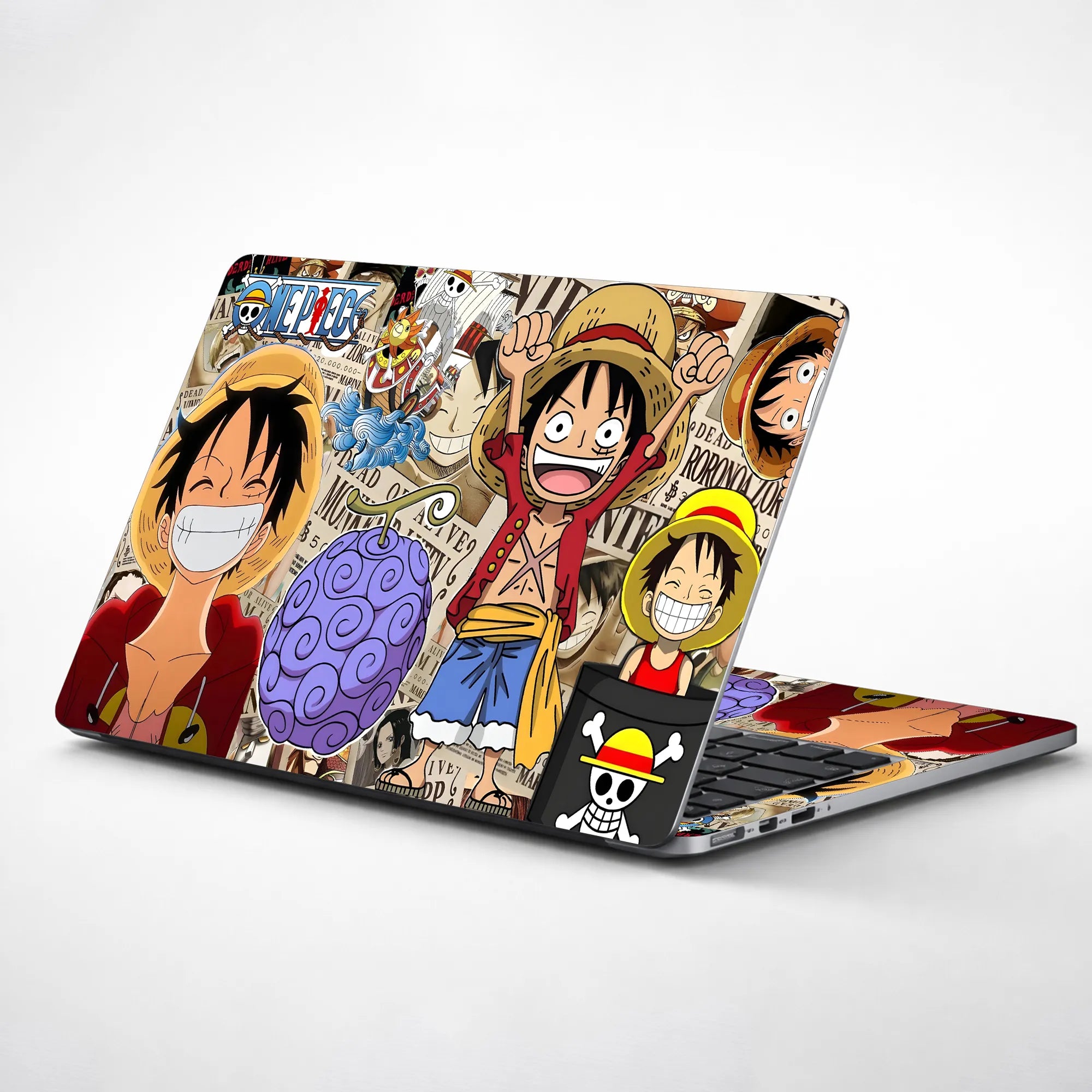 Laptop Skin - Vibrant Anime Pirate Adventure Cheerful Mood