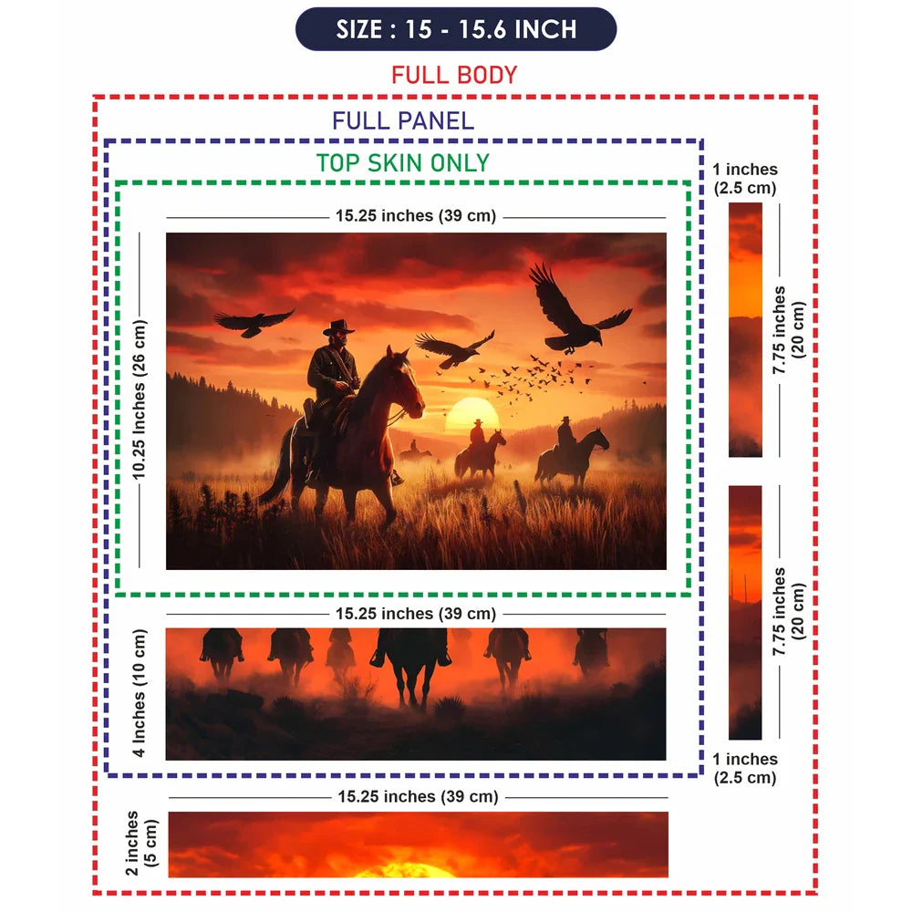 Universal Laptop Skin - Red Dead Redemption Evening Background