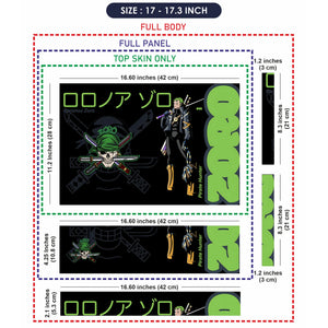 Laptop Skin - Bold Anime Pirate Hunter Green Vibes