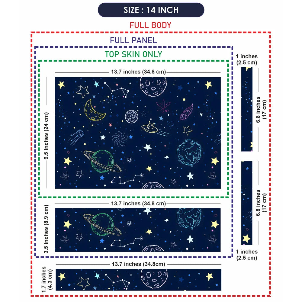 Universal Laptop Skin - Planet Space