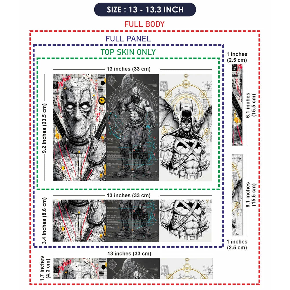 Universal Laptop Skin - Deadpool Wolverine Art