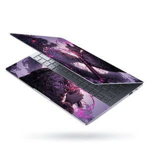 Universal Laptop Skin - Samurai with Katana and Dragon