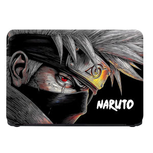 Laptop Skin - Dynamic Anime Ninja Intense Red Black