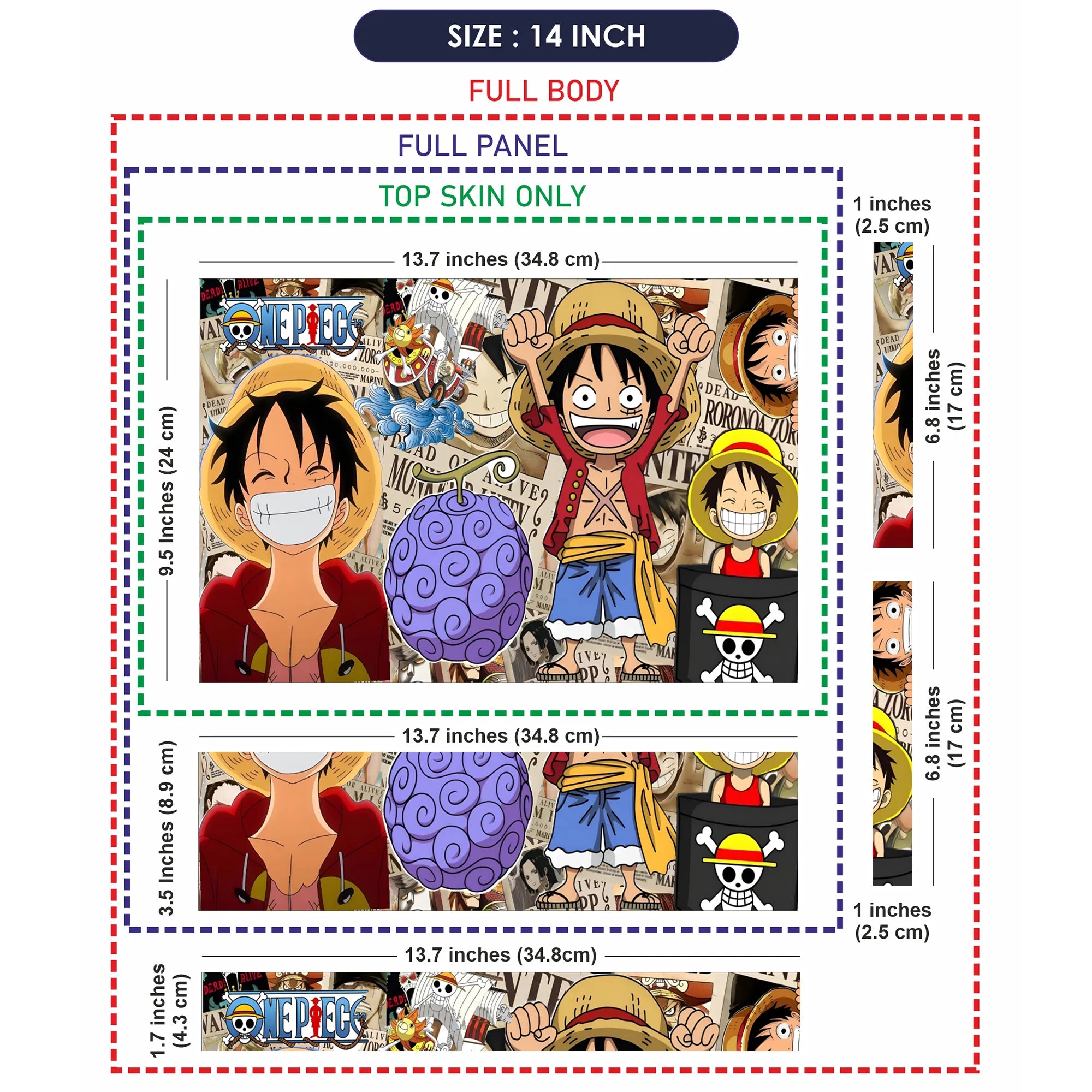 Laptop Skin - Vibrant Anime Pirate Adventure Cheerful Mood