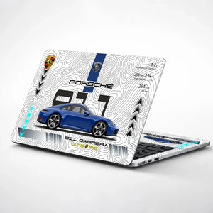 Universal Laptop Skin - Porsche Blue 911 GT3