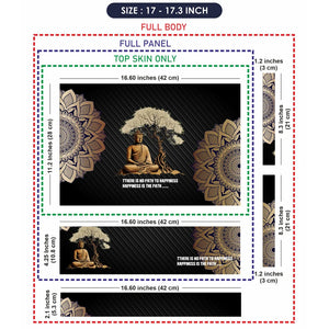 Universal Laptop Skin - Meditating Buddha Mandala