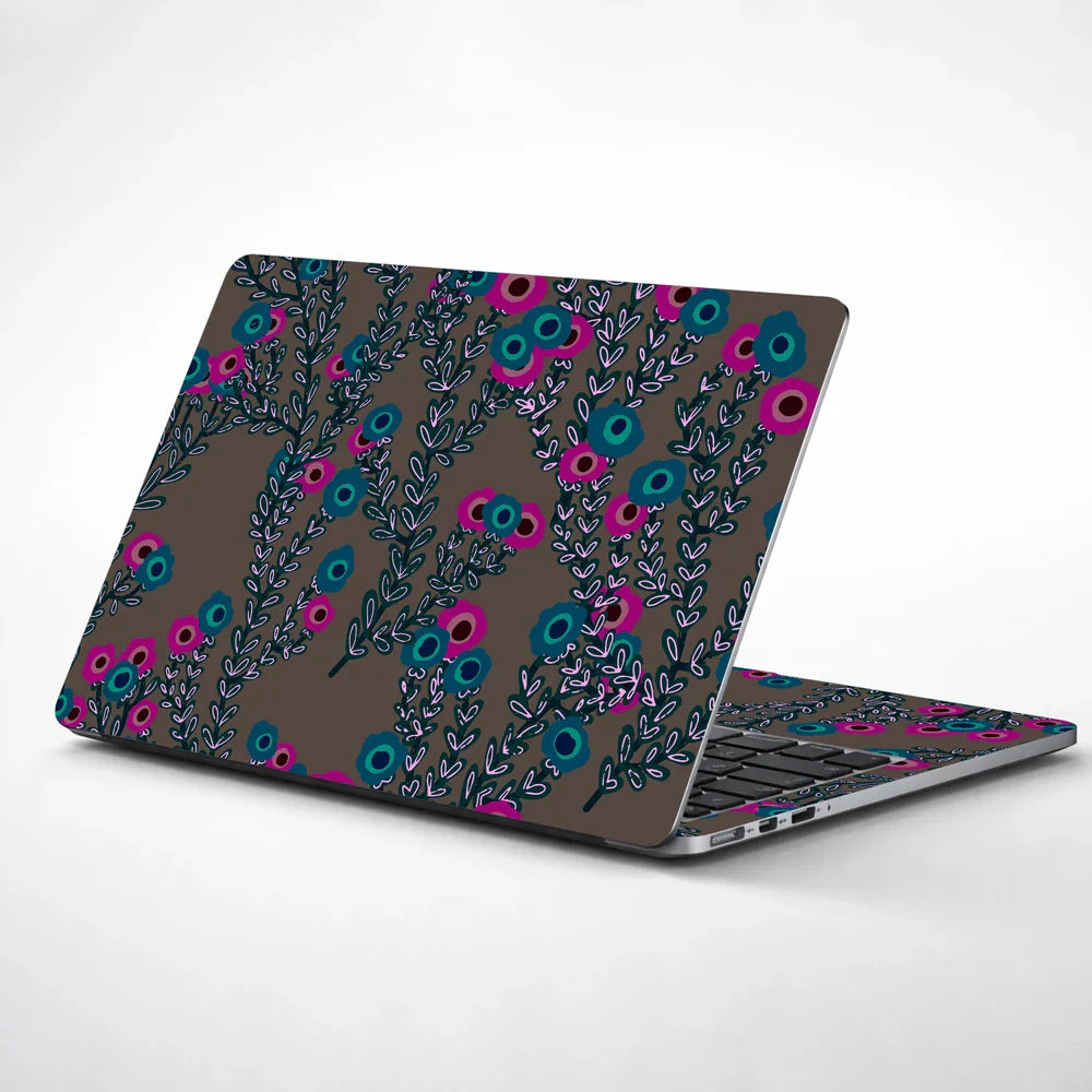 Universal Laptop Skin - Floral Abstract Pattern Art