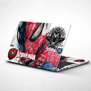 Universal Laptop Skin - Spider Hero Comic Collage