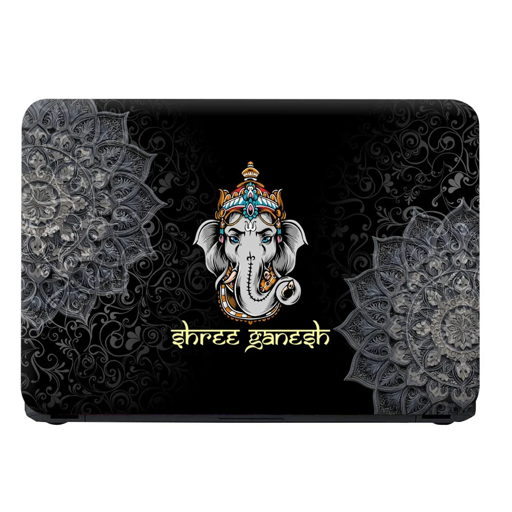 Universal Laptop Skin - Golden Ganesha Art