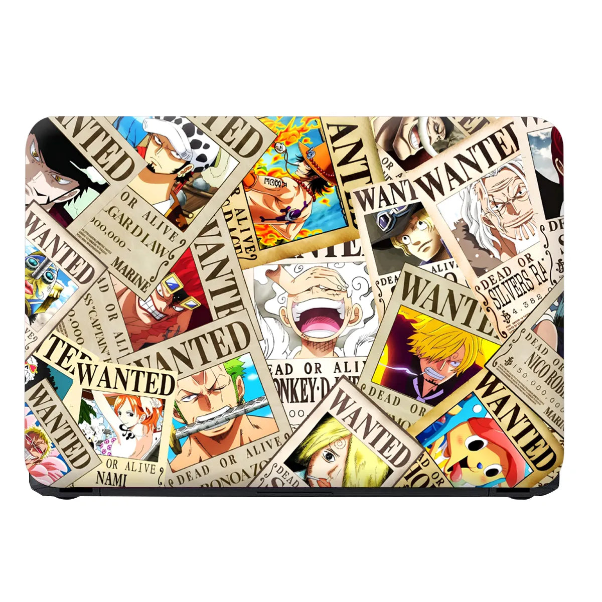 Laptop Skin - Vibrant Anime Character Wanted Posters