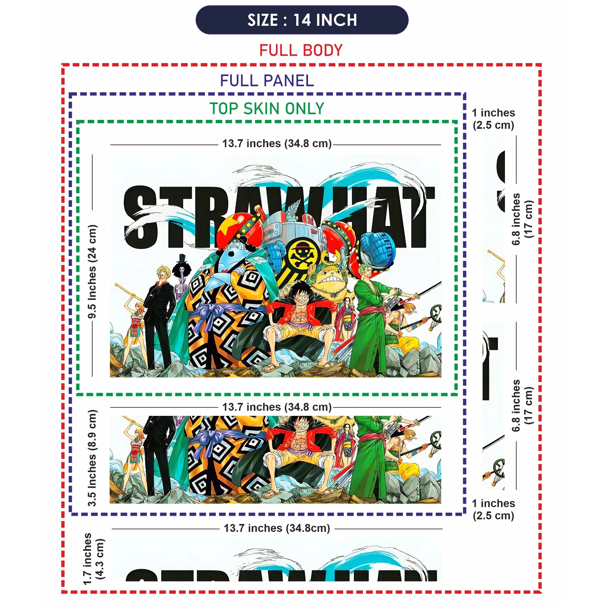 Laptop Skin - Vibrant Manga Adventure Colorful Characters