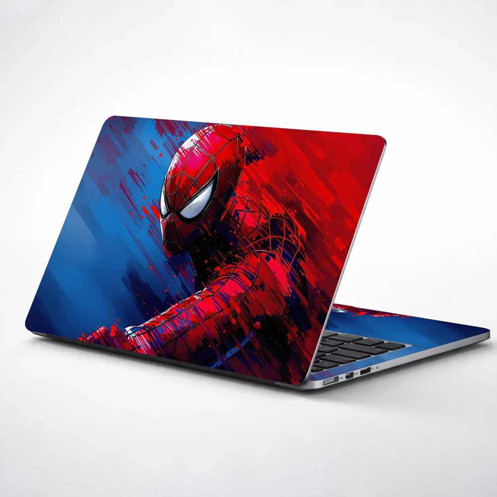 Universal Laptop Skin - Red and Blue Spider
