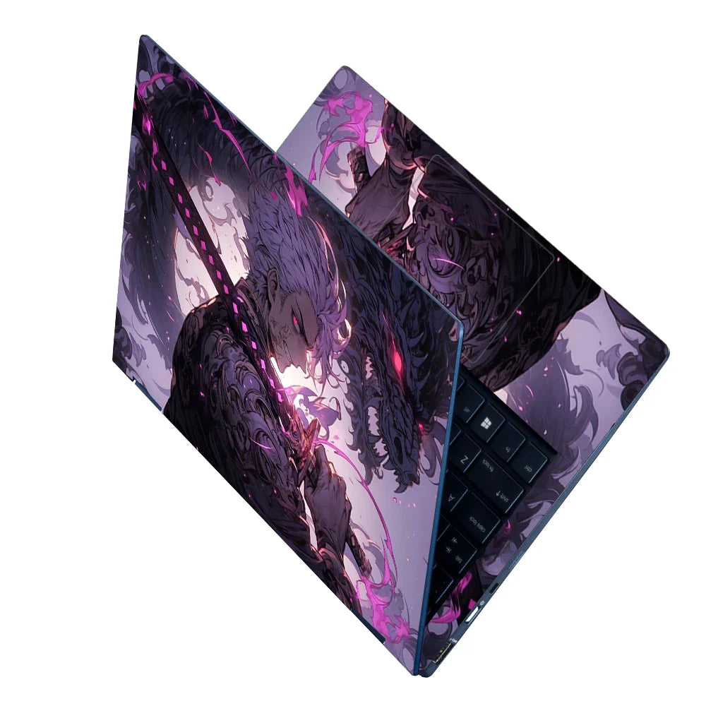 Universal Laptop Skin - Samurai with Katana and Dragon