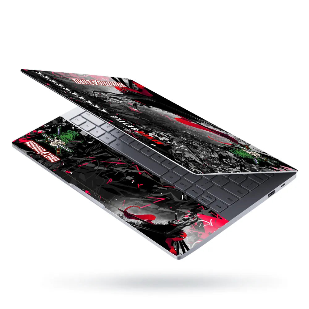 Laptop Skin - Never Settle Zoro Warrior Graffiti