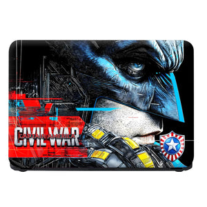 Laptop Skin - Dynamic Comic Hero Portrait Dark Mood