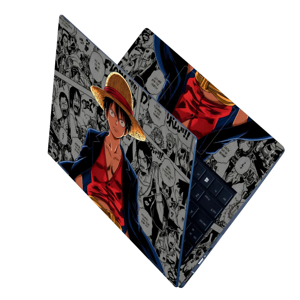 Laptop Skin - Anime Pirate Hero in Bold Colors