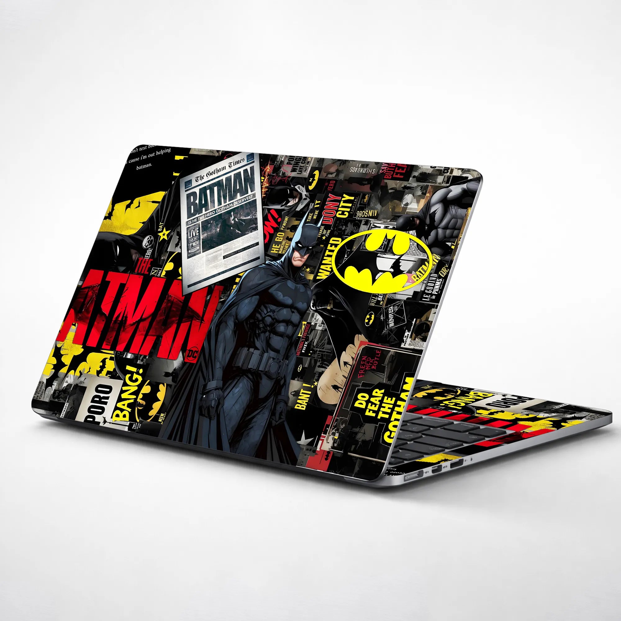 Laptop Skin - Bold Comic Batman Noir Style Artwork
