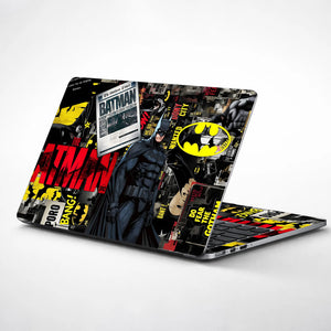 Laptop Skin - Bold Comic Batman Noir Style Artwork