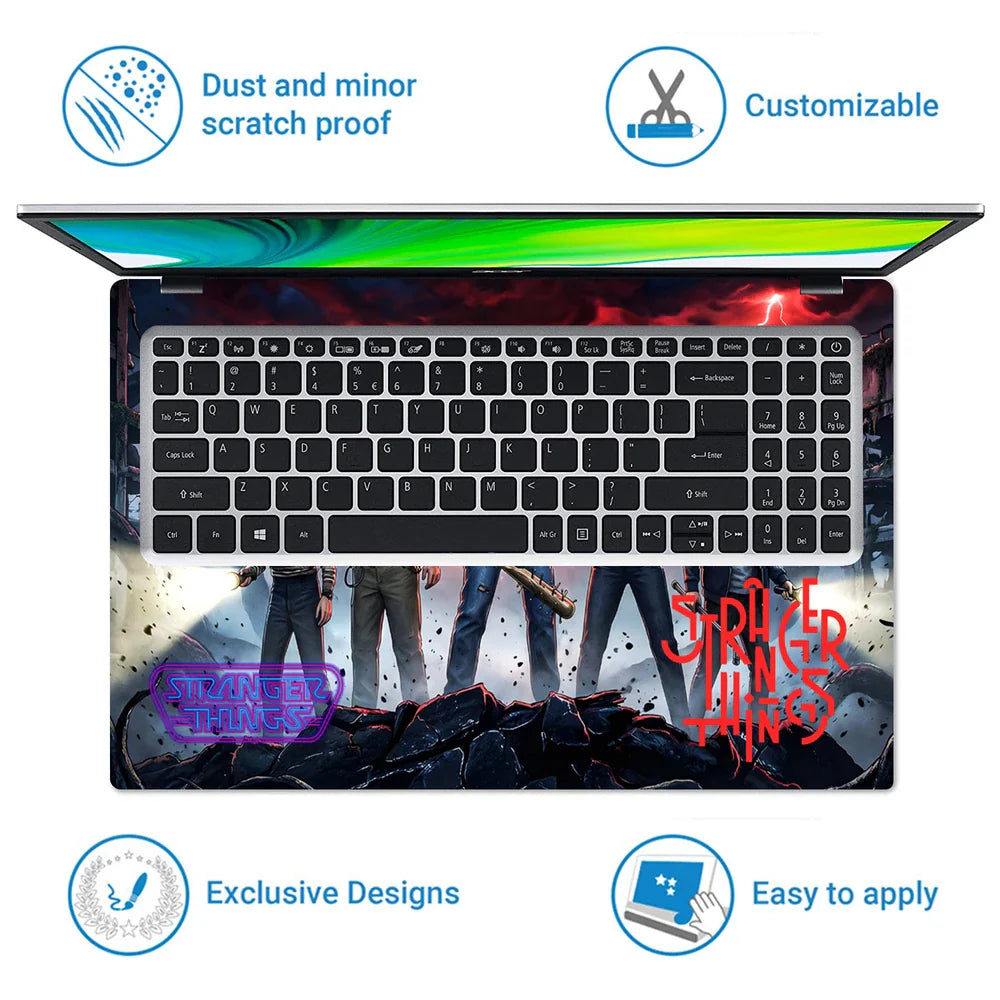 Universal Laptop Skin - Stranger Things Red Storm