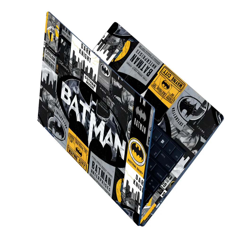 Universal Laptop Skin - Batman Collage in Yellow and Black Style