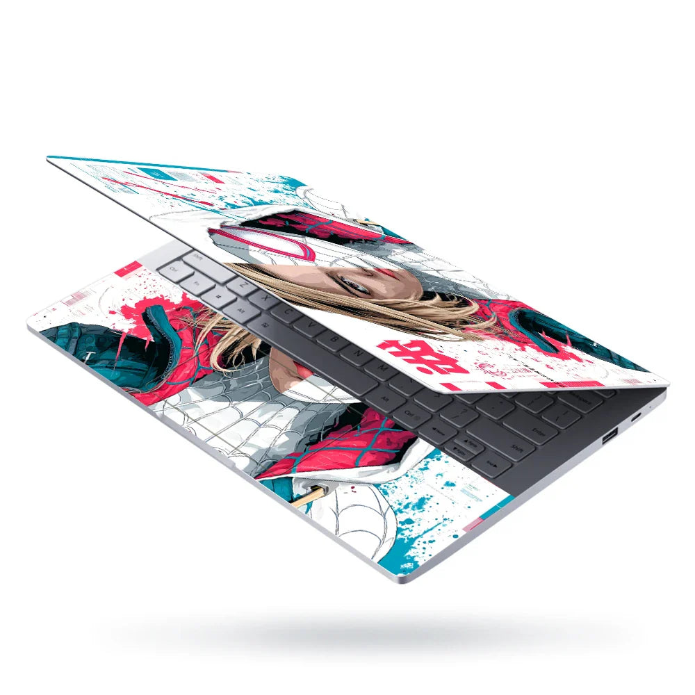 Universal Laptop Skin - Spider-Gwen Spider-Verse Pop Art