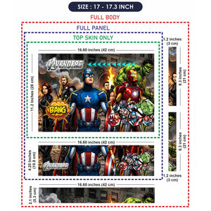 Universal Laptop Skin - Avengers Comic Battle Art